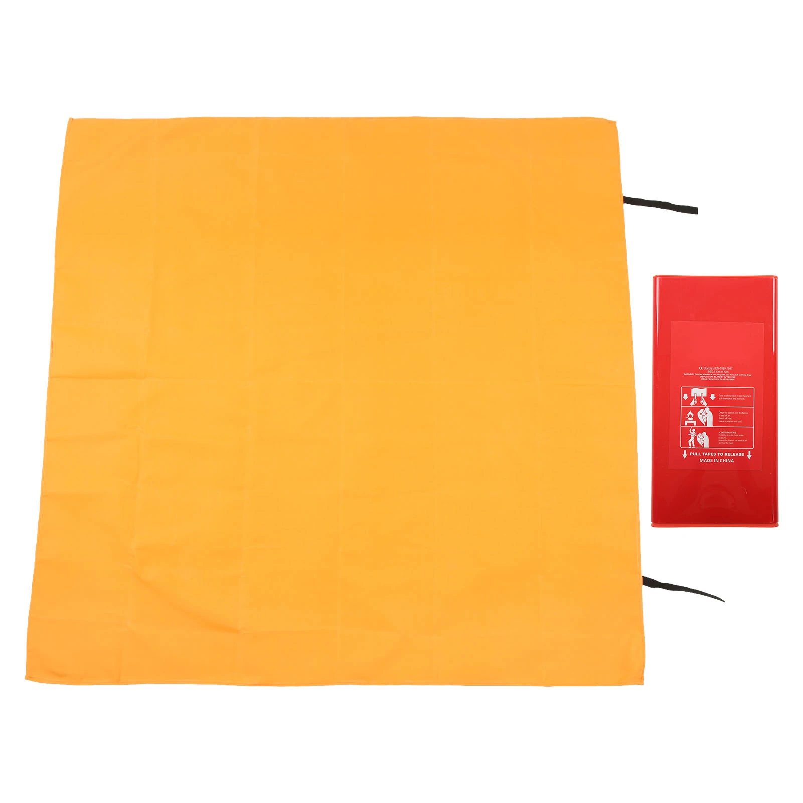 ZK30 Orange Emergency Fire Blanket Suppression Flame Retardent Safety Fire Blanket for Hotel 1.5x1.5m