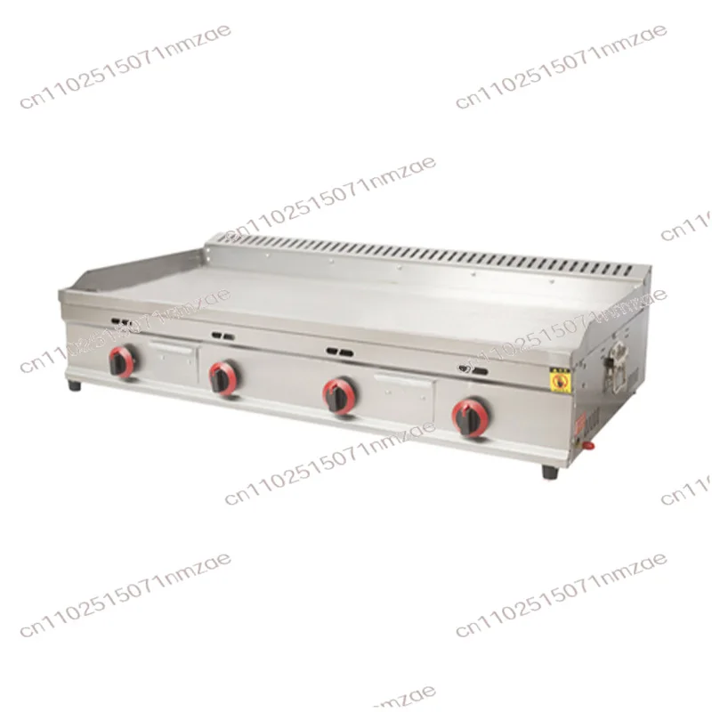 Commercial 3-Burner Gas Flat Top Grill Extended Style Commercial Grilling Equipment for Kitchen