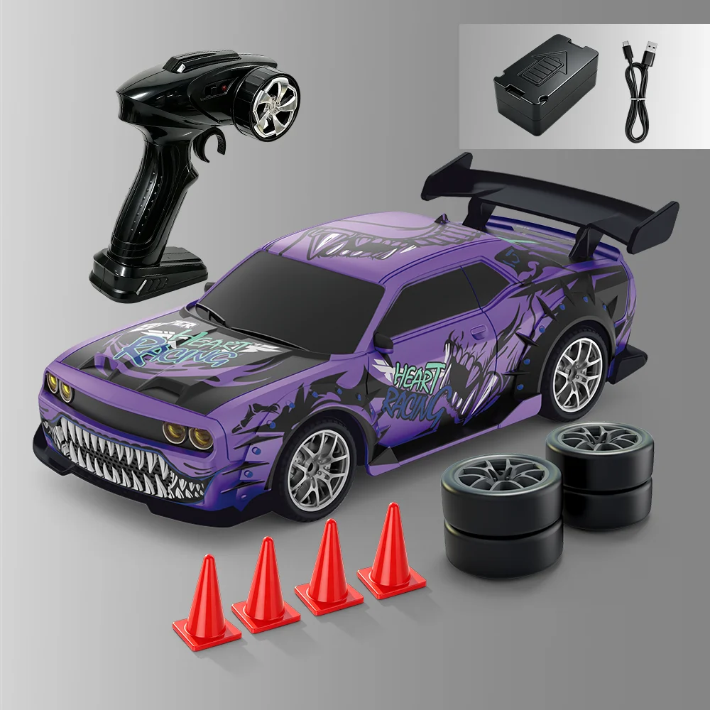 New 4WD RC Car 2.4G High Speed Drift Racing 1:24 Scale Entry Level Remote Control RTR Model For Adult Hobbyists Outdoor Racing