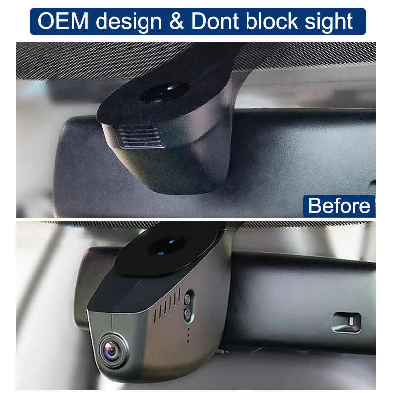 Mrec Dashcam Wifi Front Rear Dual Camera 4K Dash Cam for Volkswagen Golf6 Golf7 Golf8 Vw Mk Golf 6 7 8 R Tdi Gti Gte Mk6 Mk7 Mk8