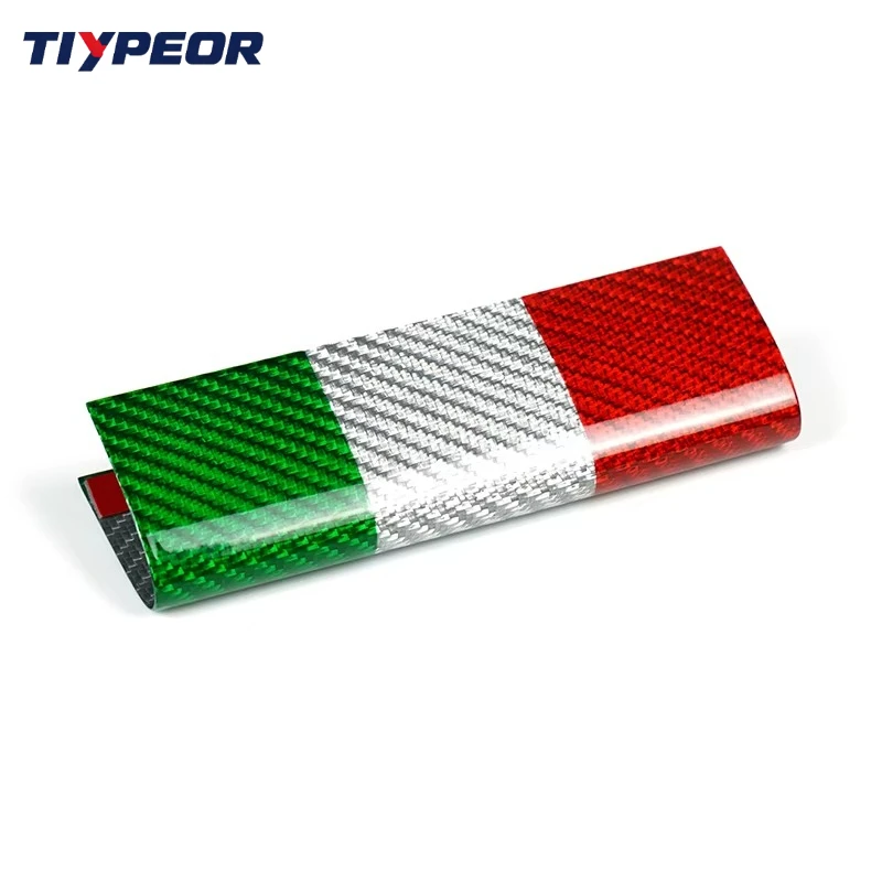 TIYPEOE carbon fiber rear bumper lip trim is suitable for Fiat Abarth 595 695 2017-2024 luxury design three-color