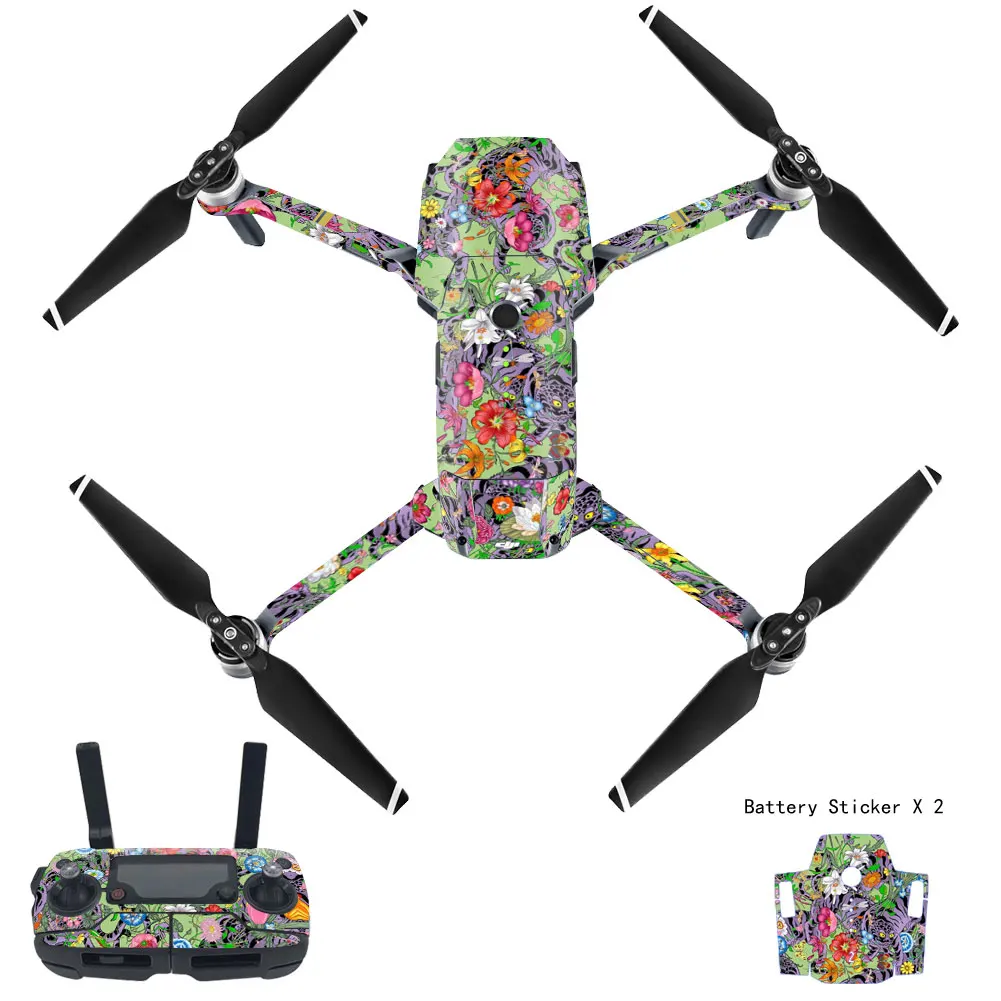 Colorful PVC Stickers For DJI Mavic Pro Waterproof Skin for Drone Body Arm Remote Control Protector for Mavic pro accessories