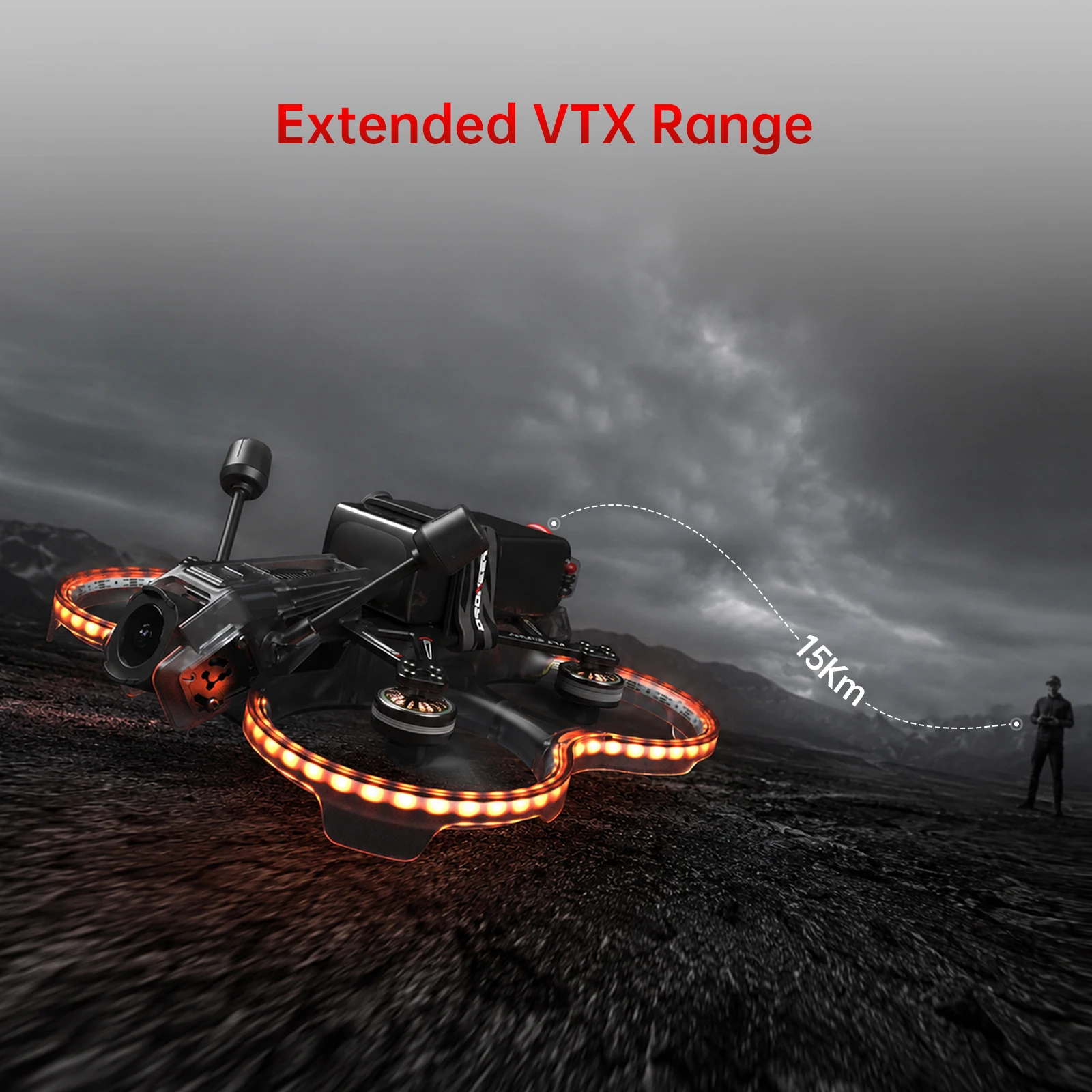 Droneer C2501 O4 PRO FPV Drone Sub-250g with F722 40A AIO FC, 4K Stabilized Video DJI O4 Compatible, Cinewhoop Freestyle view 6