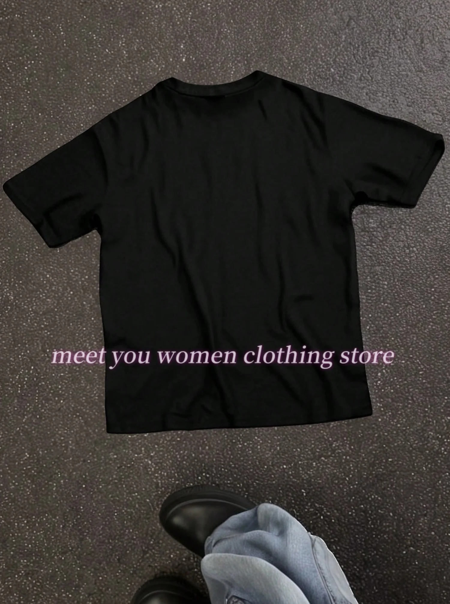 2025 Women funny girl Print Female Summer Basic O-neck Tees Casual Retro Streetwear Ladies Plus Size Tops women clothing