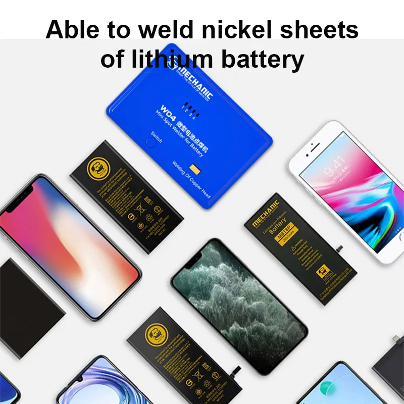 Mechanik W04 przenośny akumulator maszyna do zgrzewania punktowego do telefonu komórkowego o wysokiej precyzji minibateria niklowej spawarki do