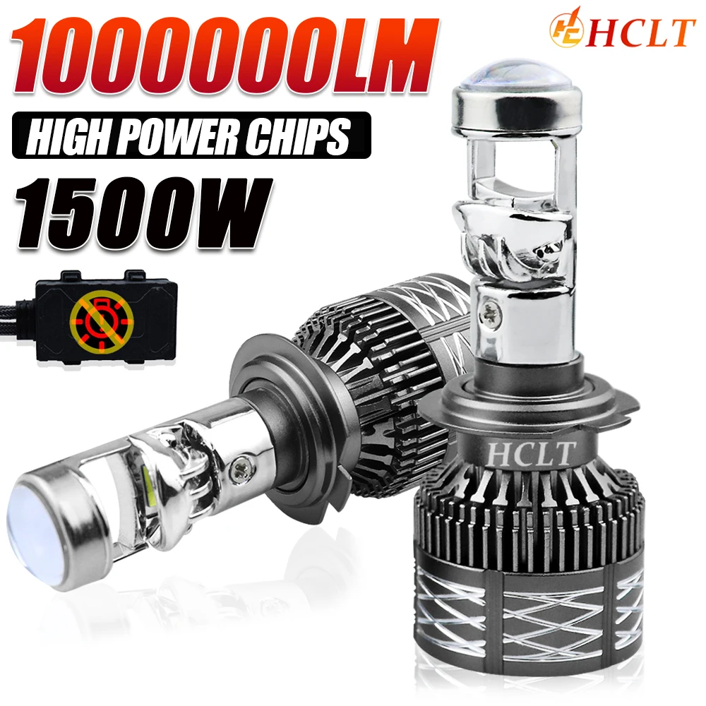 

High Power H7 H4 LED Projector Headlight H11 H8 H9 9005 9006 HB3 HB4 Led CANBUS Mini Lens Car Motorcycle Lamp 6000K Fog Lights
