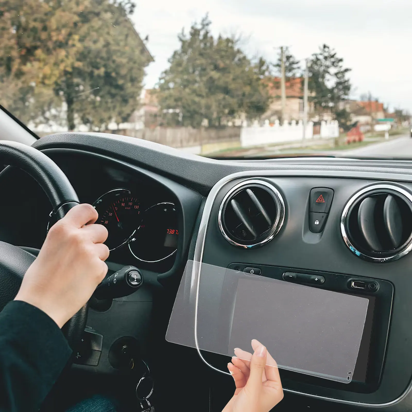 

Universal Car Navigation Tempered Film for 9 Inch 10 Inch Screens Scratch Resistant Fingerprint Proof Easy Install Clear Bright