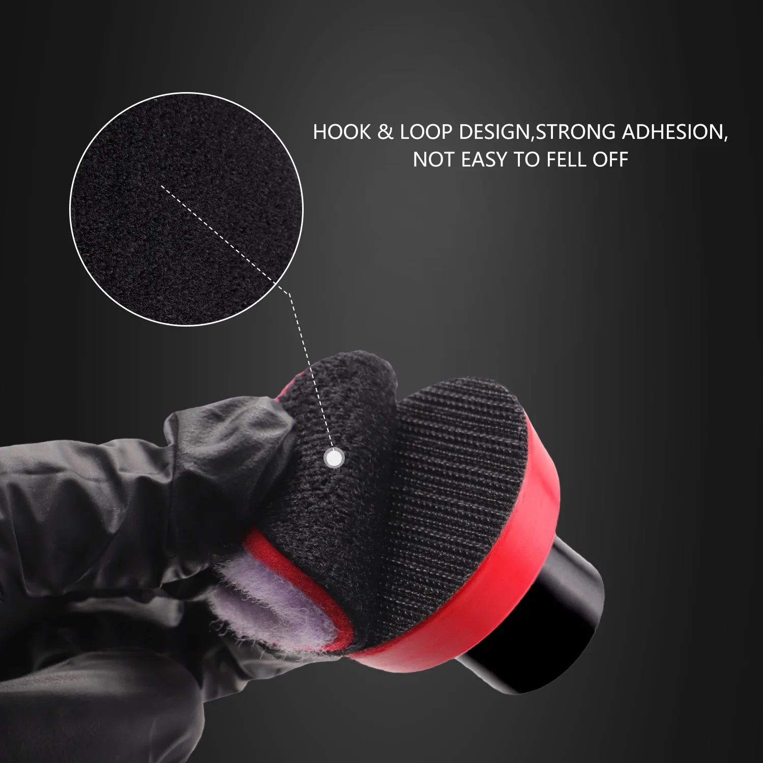 Spta 0.5 polegadas(12.5mm)/1 polegada(38mm)/2 polegadas(50mm)/3 polegadas(75mm) almofada de lã roxa conjunto para polimento e limpeza de detalhamento de carro