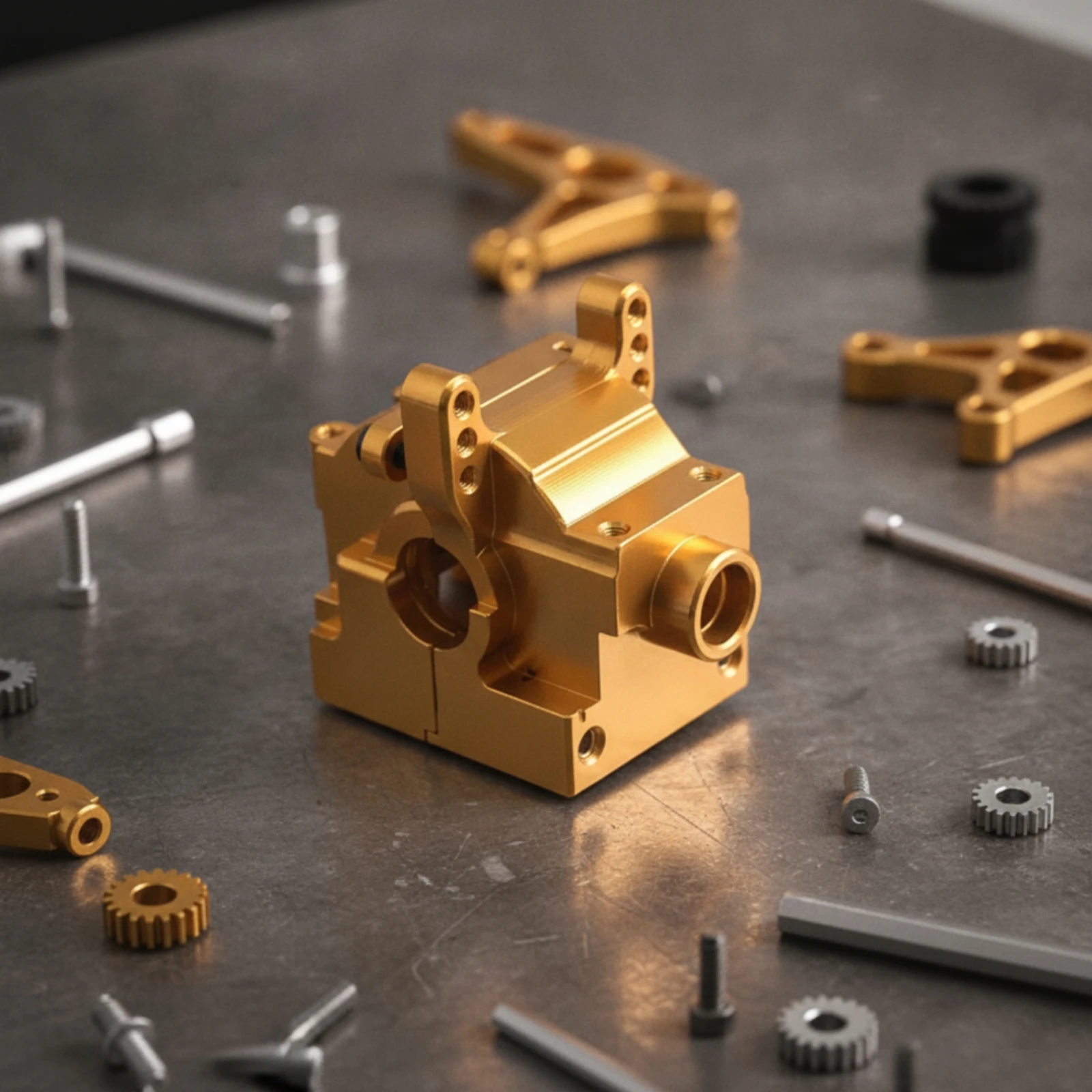 RC Car Gearbox Housing Machined Gearbox Shell Transmission Case Shell Cover High Strength Easy to Install for Hobbyists