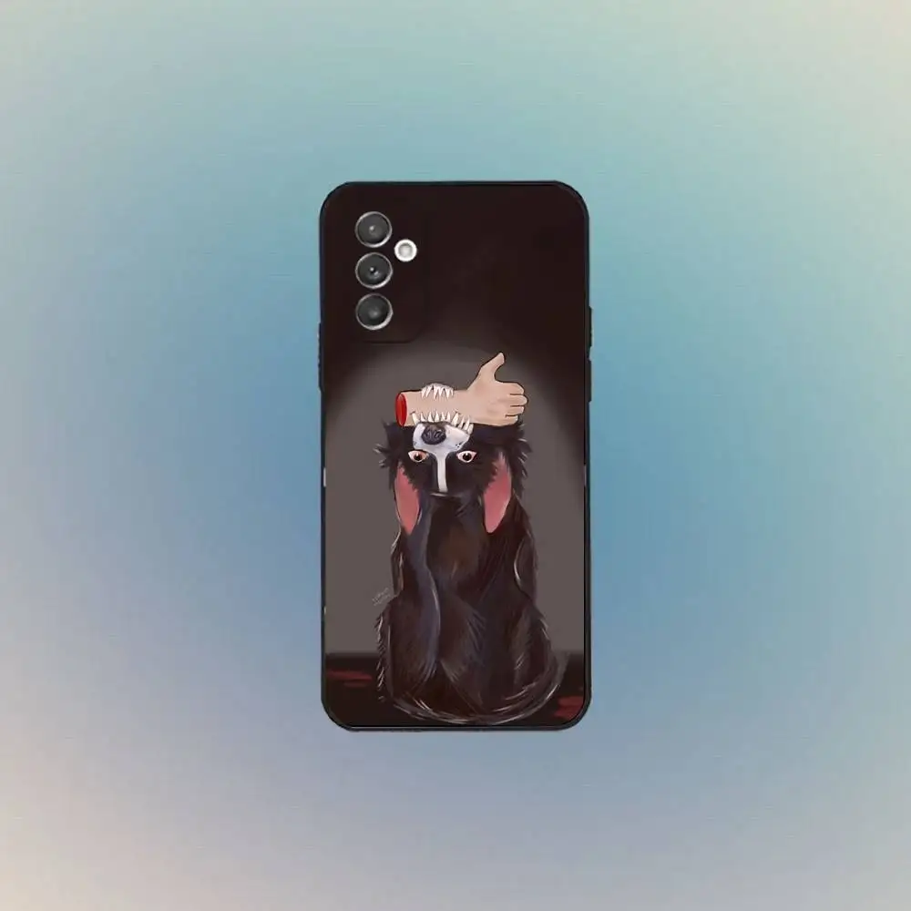 حافظة هاتف كارتون Mr P-Pickles لهاتف سامسونج S 25,24,23,22,30,21,10,9,Ultra,Plus,Lite,FE,4,5G حافظة ناعمة سوداء