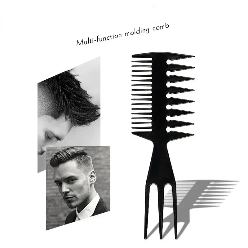 

Double Side Professional Tooth Combs Fish Bone Shape Hair Brush Barber Hair Dyeing Cutting Coloring Brush Man Hairstyling Tool