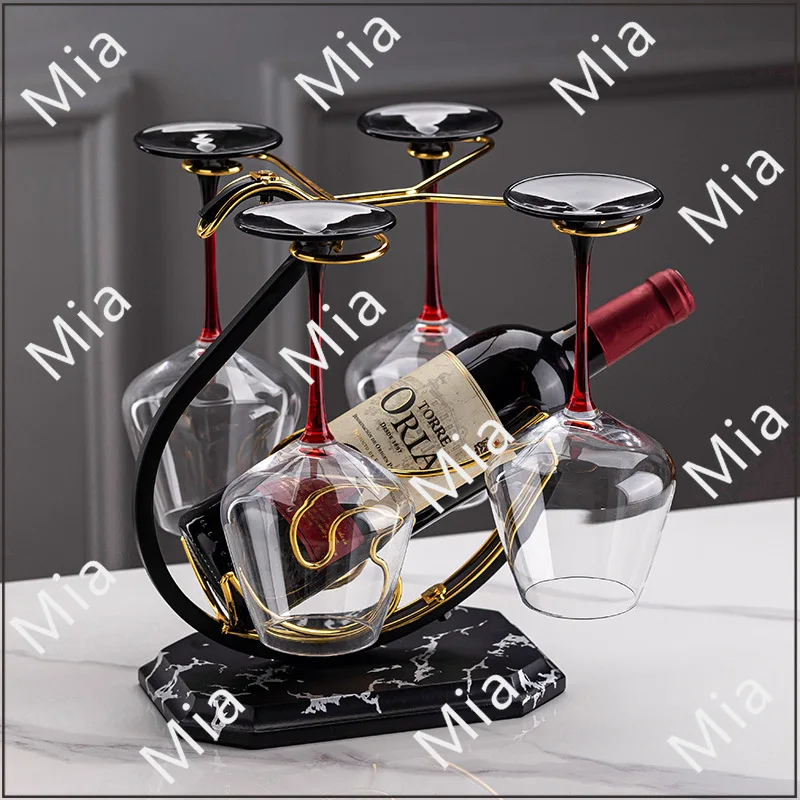 

Red Wine Glass Rack New Chinese-style Household Upside-down Goblet Swan Red Wine Rack Ornament New Red Wine Glass Set Shelf