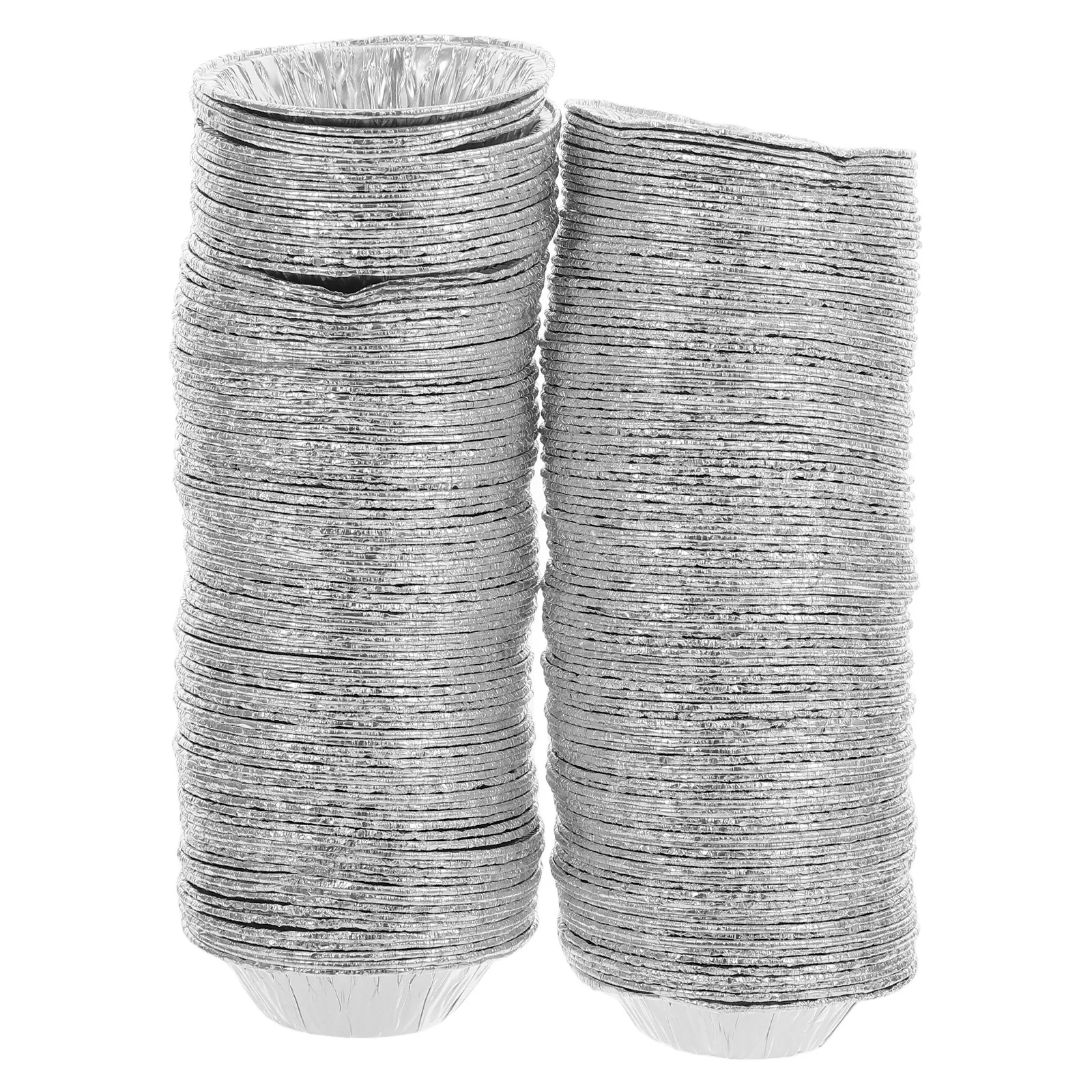 

200Pcs Egg Tart Baking Mold Tin Foil Round Cake Cups for Home Kitchen Bakery Dessert Tools Egg Tart Molds Foil Pie Trays