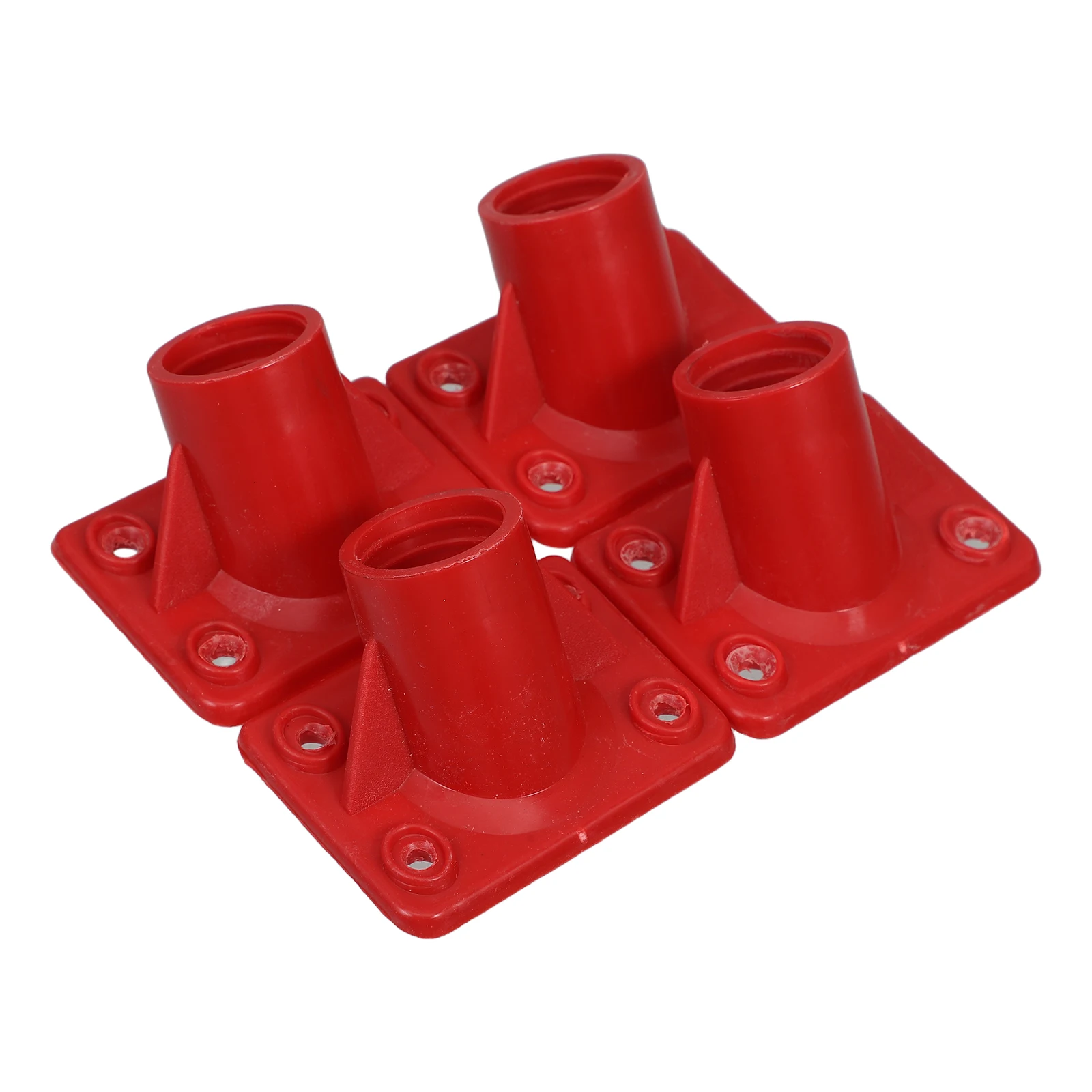 4 ชิ้นขั้วต่อแปรงปัดพื้นพลาสติกทนทานที่วางด้ามไม้กวาดขัดลิงค์ทำความสะอาดเครื่องมืออุปกรณ์เสริมสินค้าในบ้าน