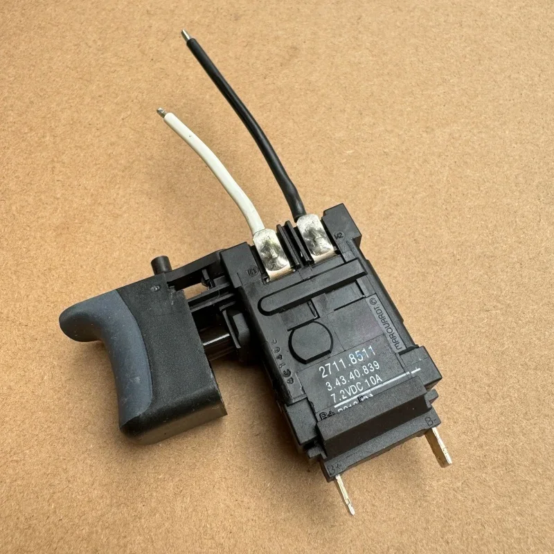 Original Switch 7.2V 10A For Metabo 7.2VDC Electric Screwdriver Switch 3.43.40.839 34340390 2711.8511 Accessories