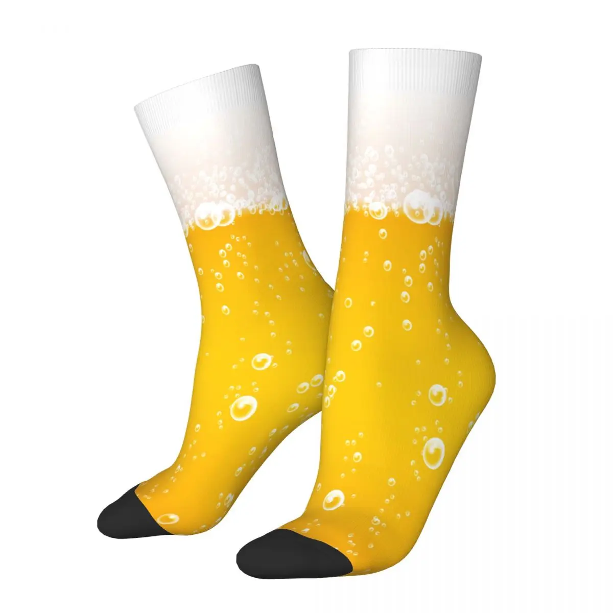 

Foam Beer Socks Male Mens Women Spring Stockings Printed