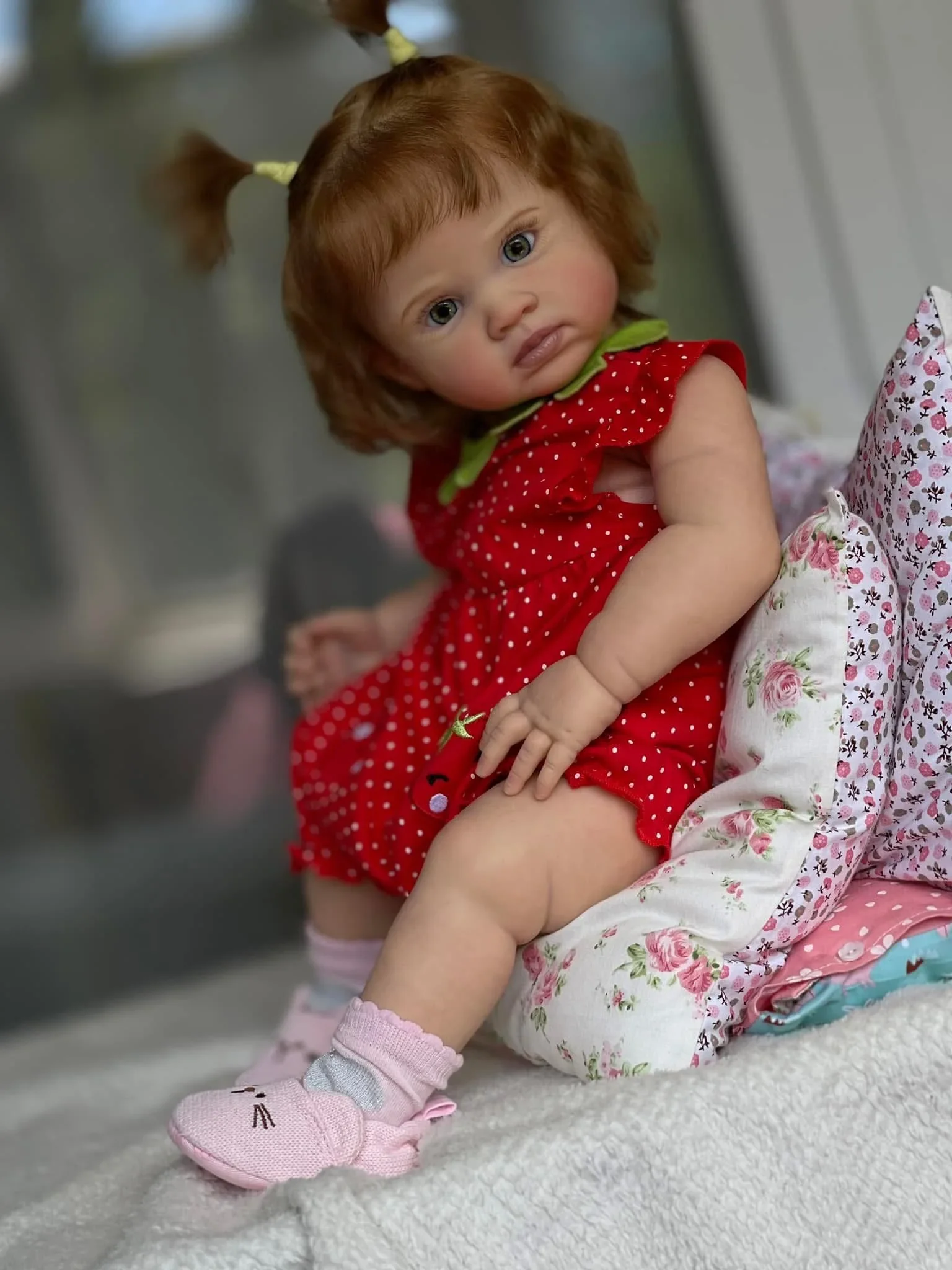 

NPK 24'' High Quantity Handmade 3D Skin Visible Veins Reborn Reuben Lifelike Baby Size Real Picture Bebe Doll