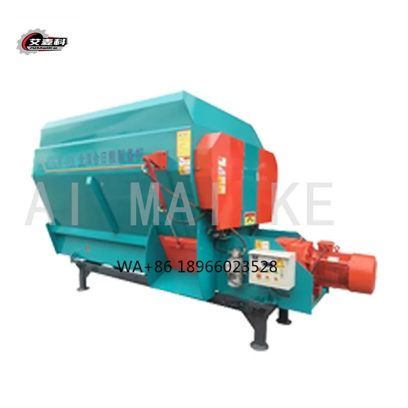 Zweiachsiger Futterbrecher-Mixer, einachsiger TMR-Vorbereiter für die gesamte gemischte Ration, vollautomatische horizontale Futtermaschine für Getreide