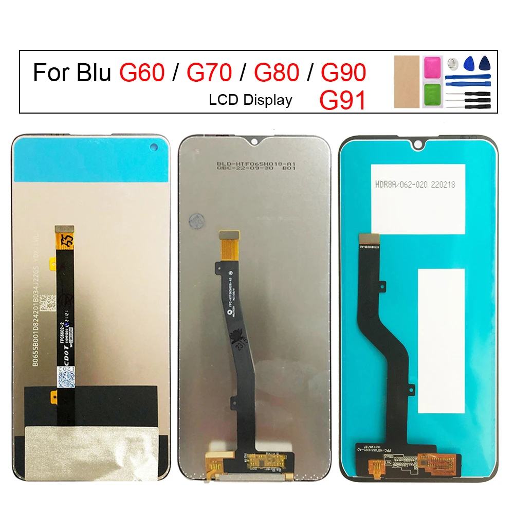 

LCD Display Touch Screen Digitizer Assembly, Fit for Blu G70, G90, G80, G60, G91, G0290WW, G0250WW, G0270WW, G0410WW