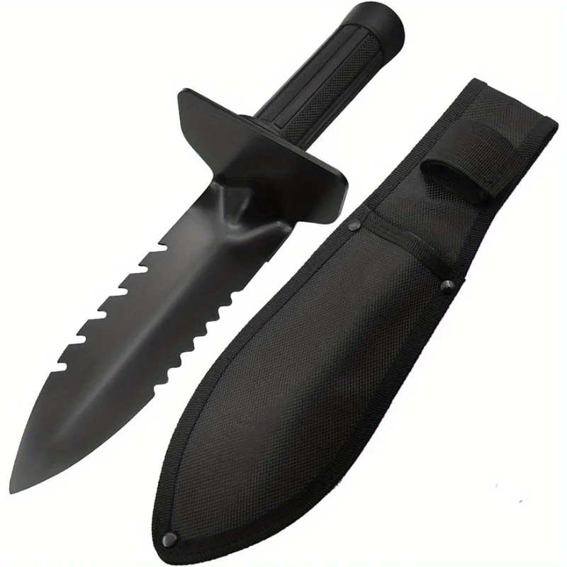 Multi-Purpose Garden Shovel - Compact Steel Digging Tool for Camping Hiking, Heavy Duty Outdoor & Home Gardening