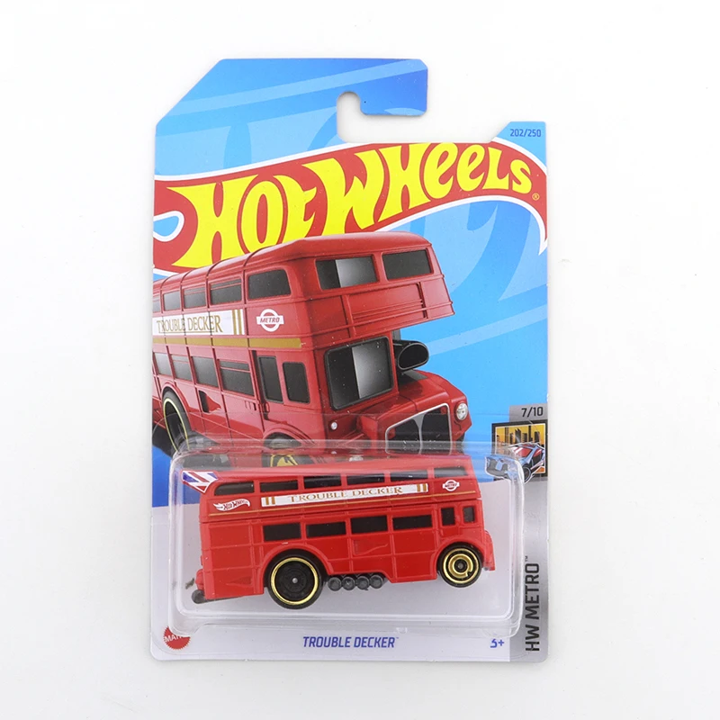 

2023 Hot Wheels TROUBLE DECKER #202/250 HW Metro 7/10 Mini Alloy Coupe 1/64 Metal Diecast Model Car