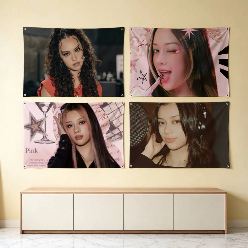 KATSEYE Megan Girl-Group  Flags for Bedrooms Home Decor Items Outdoor Decors Garage Decoration Flaga