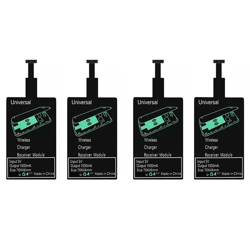 ABGI-4X محول شاحن لاسلكي خفيف الوزن عالمي سريع (لـ Micro-USB A)