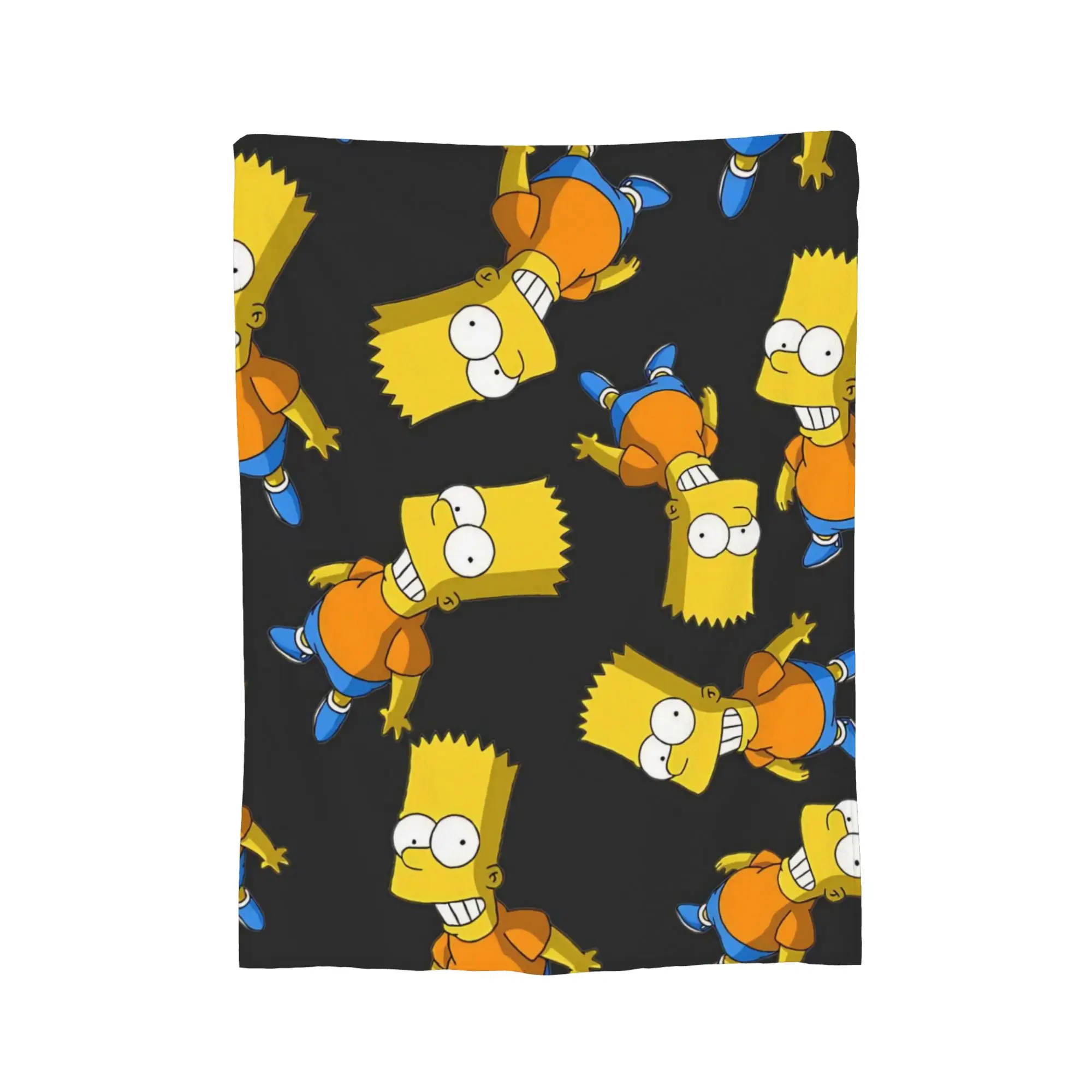 S-Simpson Blanket Fleece Autumn/Winter  Breathable Ultra-Soft Throw Blankets for Bedding Car Plush Thin Quilt