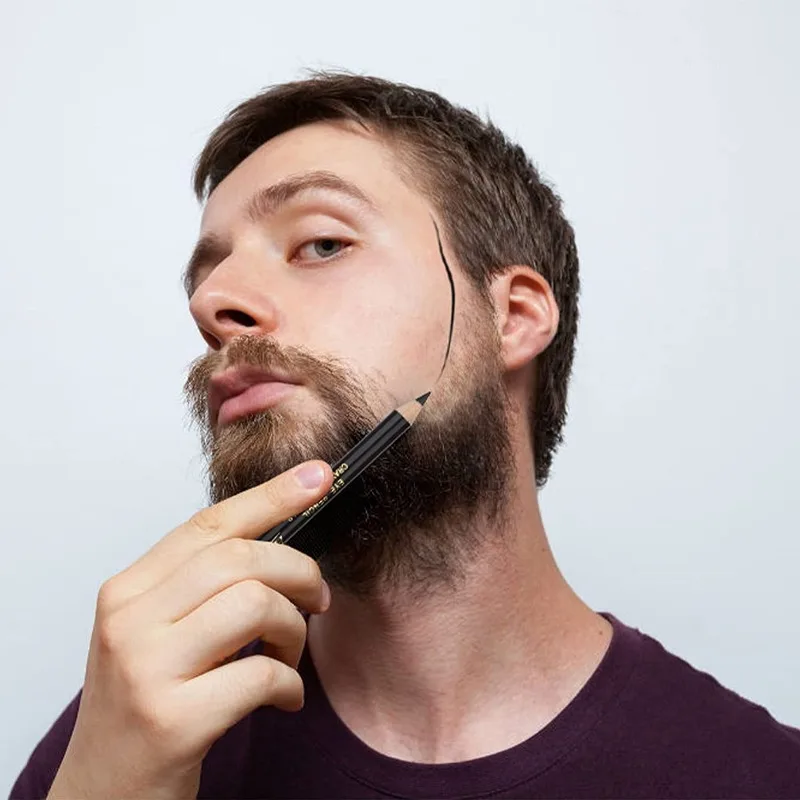 Wooden Beard Edge Hairdressing Pencil