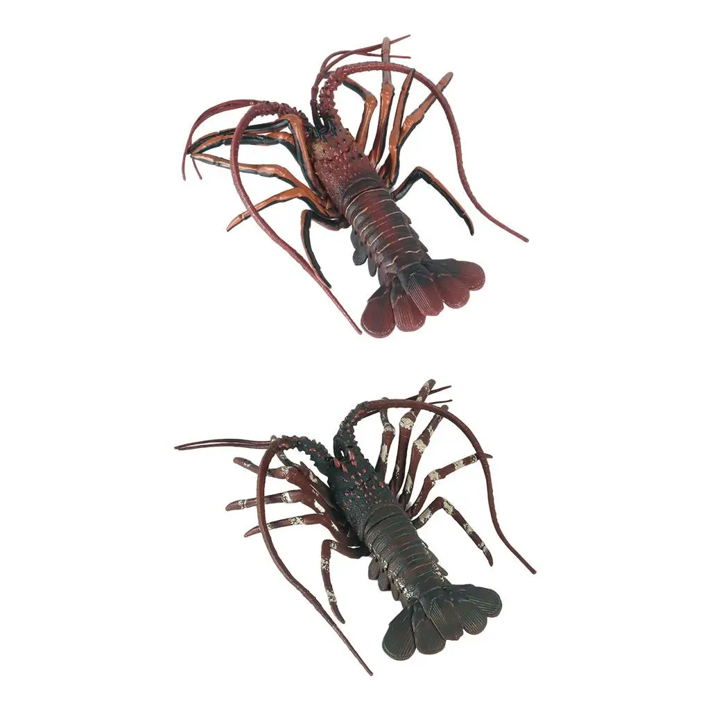 Grande simulazione di plastica modello di aragosta frutti di mare ristorante prop decorazione animali figure bambini regali giocattolo per bambini