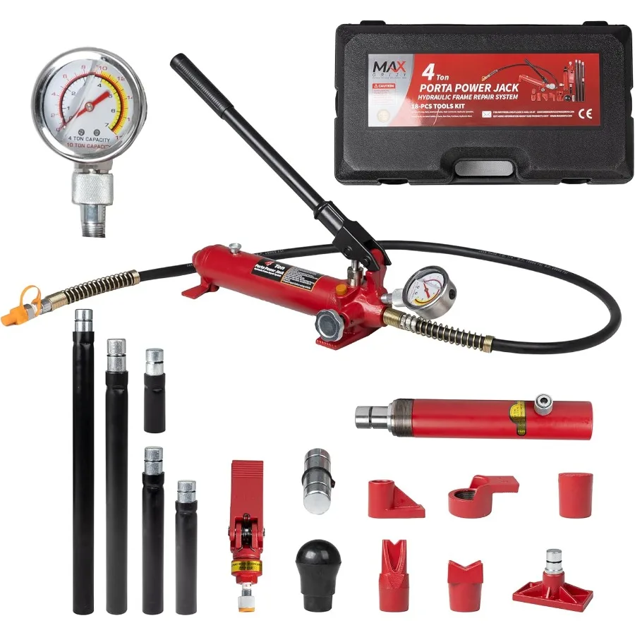 

4 тонны, емкость 8800 фунтов, портальный разъем, гидравлический баран, комплект для ремонта рамы кузова, 18 шт., с продувочной пресс-формой для переноски C