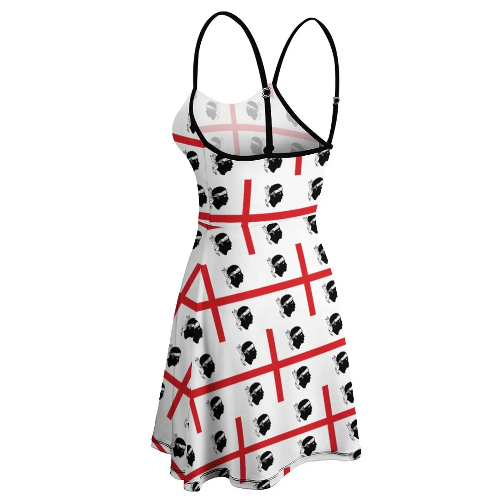 Flag of Sardinia, Italy Women's Sling Dress Top Quality Sexy  Woman's Gown Funny Geek  Vacations Dresses