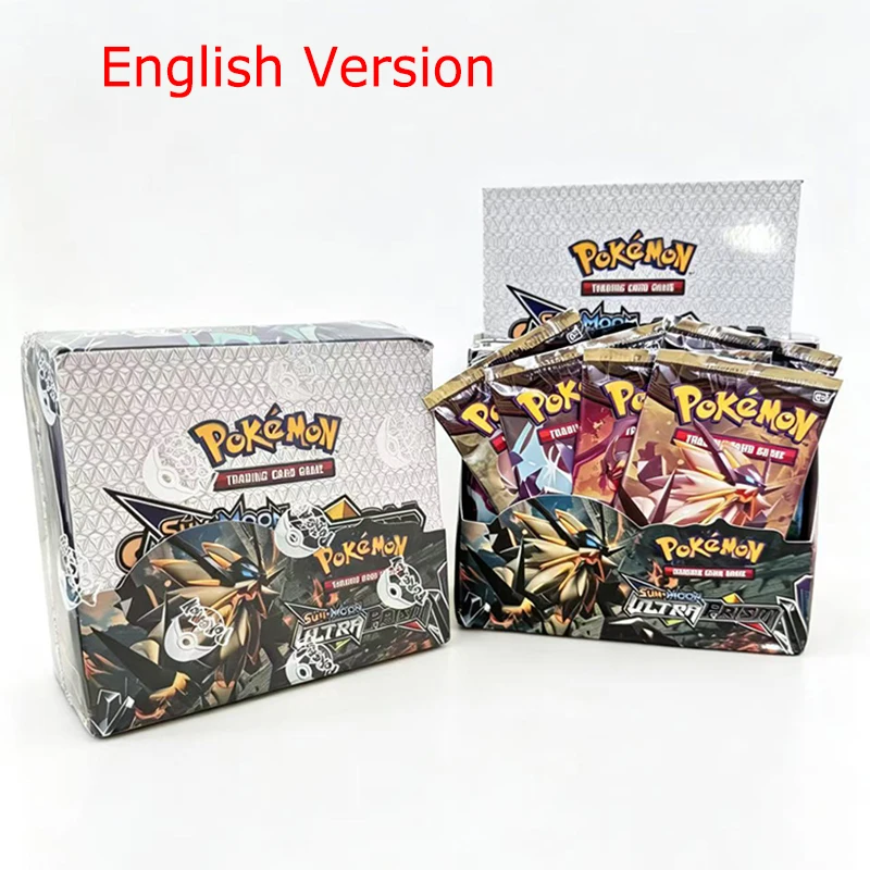 360 Stück Pokemon TCG Sun & Moon Ultra Prism Englische Booster-Kampfkarten Sammelkartenspiel Spielzeug Geschenke