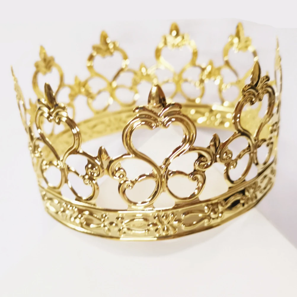 

1pc Cake Crown for Birthday Cake Decoration Kids Accessories Durable Metal Material Premium Design Suitable for Parties Weddings