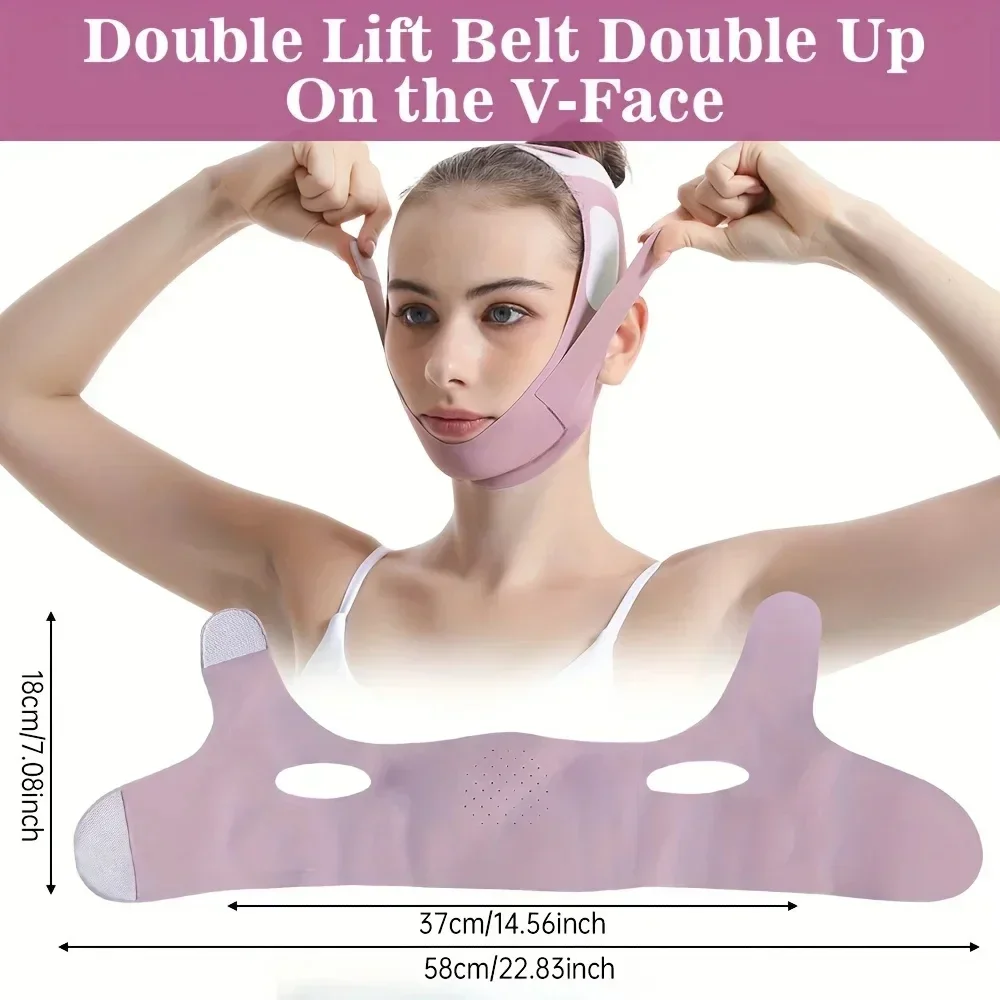 ปากทางเดินหายใจเทปแก้ไขต่อต้านริ้วรอย Face Slimming BANDAGE V Line Facial Shaper Lift UP สายคล้องคาง Cheek Lifting Belt