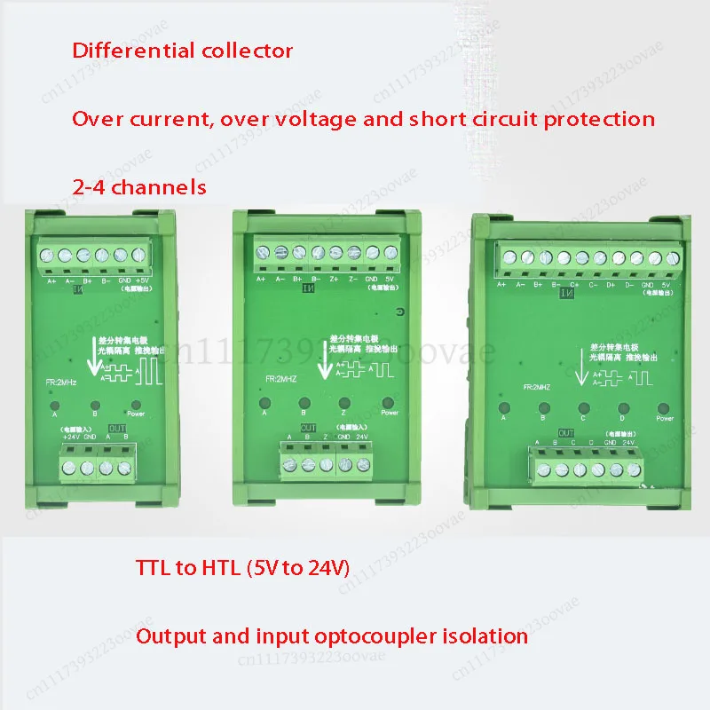 df Differential‑to‑Collector Single‑Ended Signal Converter TTL To HTL Encoder High‑Speed Signal Module Replacement Accessory