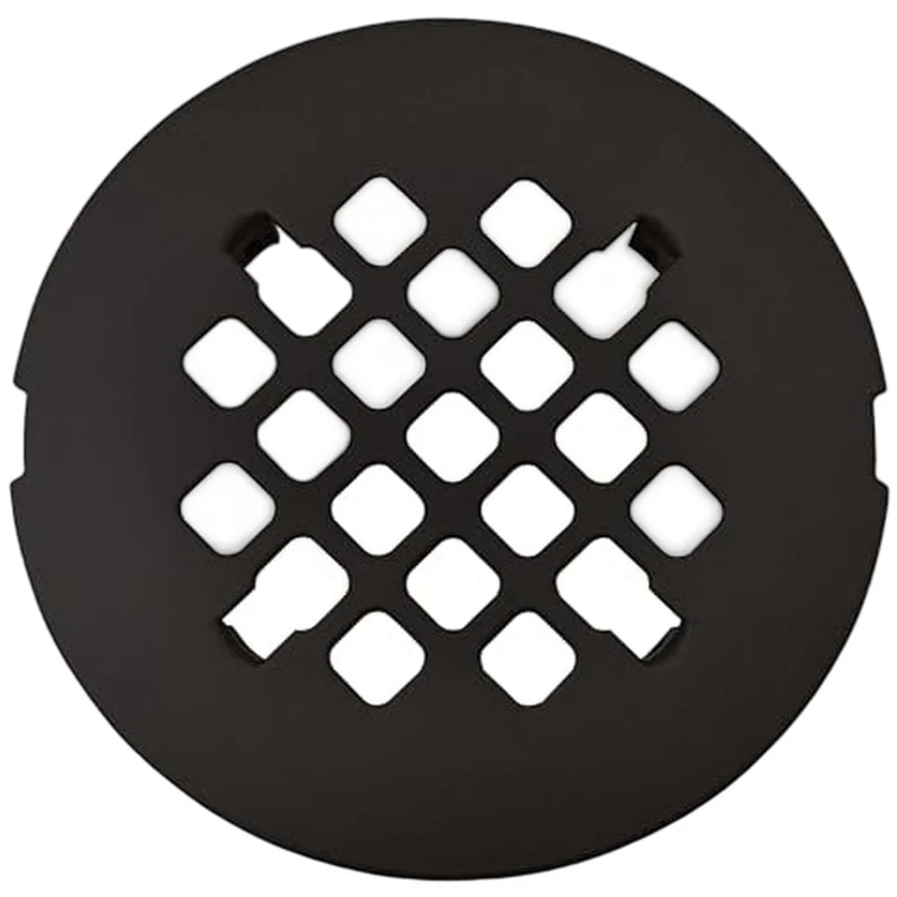 

Shower Drain Cover in Oil Rubbed Bronze with Solid Brass Construction Rust Resistant and Suitable for Bathroom Renovation