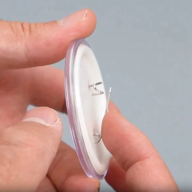 Simple Badges Button Maker Machine Button Part , DIY Pin Badge Button Press Machine 48Pcs Button Parts