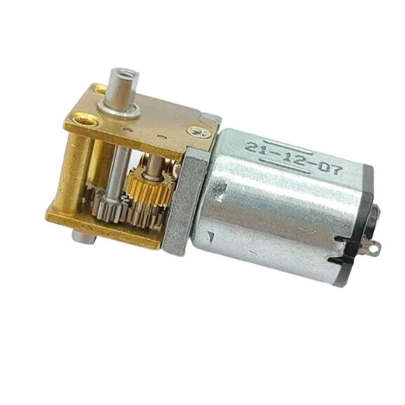 1PC DC3V 3.7V 5V 850RPM D-Shaft Large Torque Micro Turbo Worm Mini N20 Dual Shaft Gear Motor Full Metal Gear Box Reduction Motor