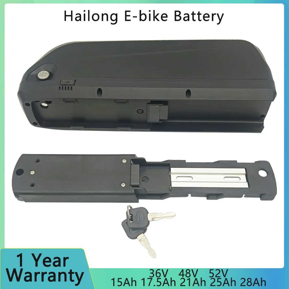 Hailong G80 Ebike Battery 36V 48V 52V 15Ah 17.5Ah 20Ah 21Ah 28Ah  down tube E-bike Battery for 500W 7500W 1000W 1500W Motor