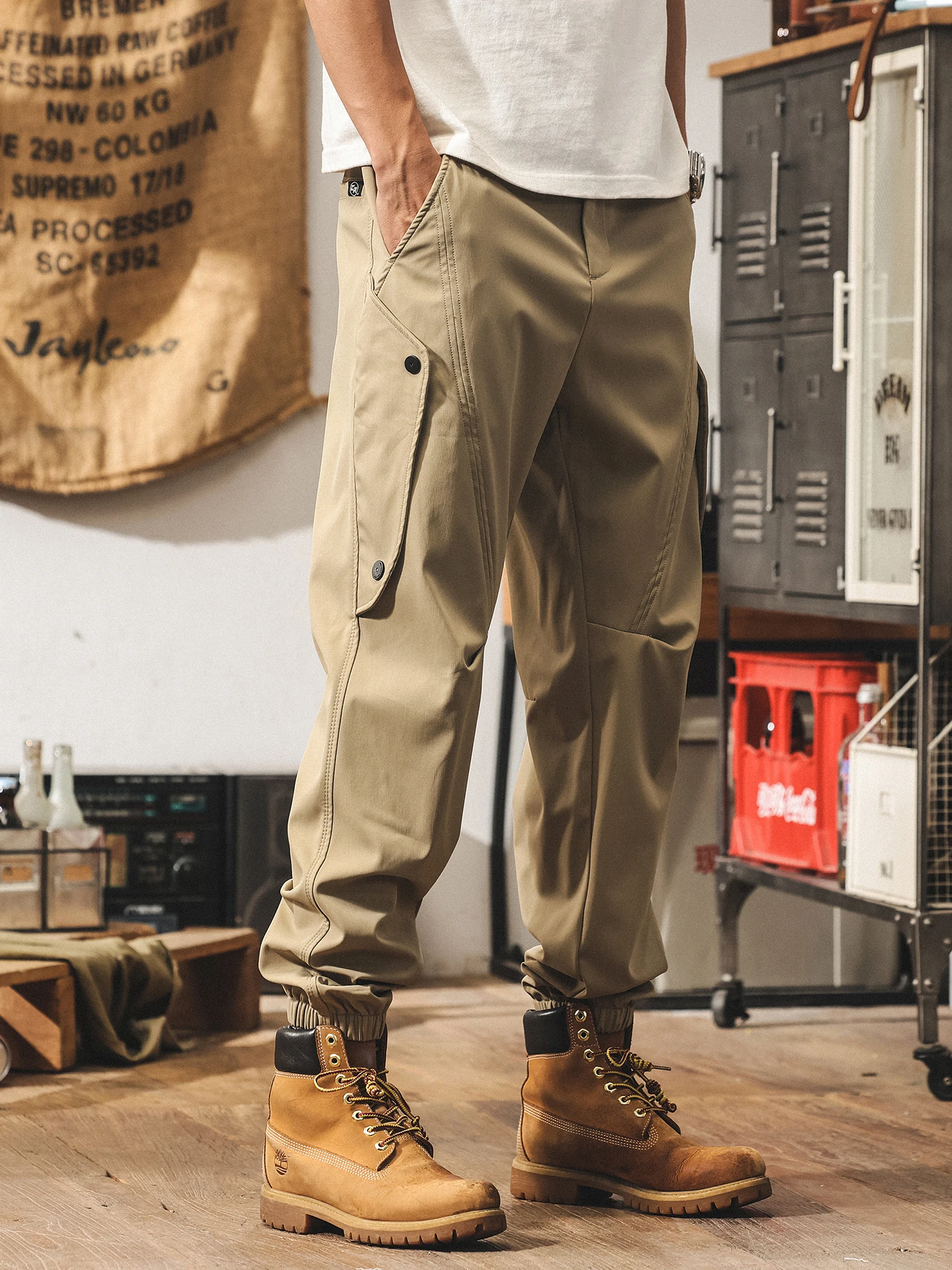 

American Sle Outdoor Workwear Pants Men's Summer Trendy Loose Straight Leg Qui Dry Long Trousers Casual Pants