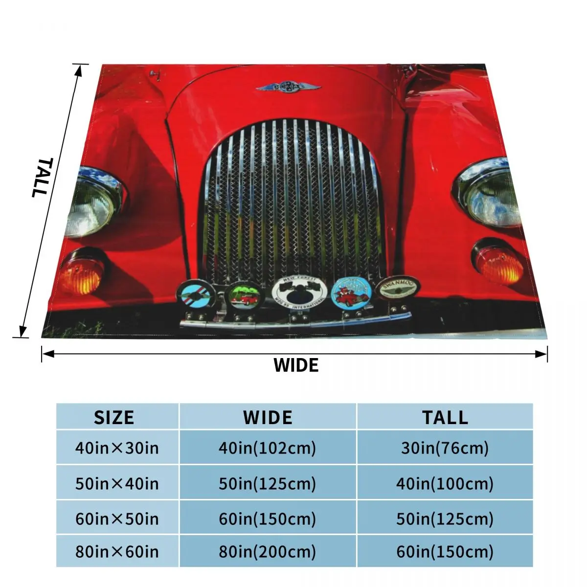 Morgan Classic Sports Motor Car Throw Blanket Blankets Sofas Of Decoration Winter bed blankets blankets for winter