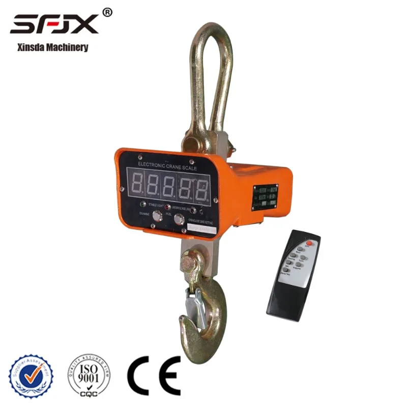 1Ton 3 Ton 5 Ton 10 Ton Digital Wireless Crane Scale Electronic Hanging Weight Scale with Remote Control