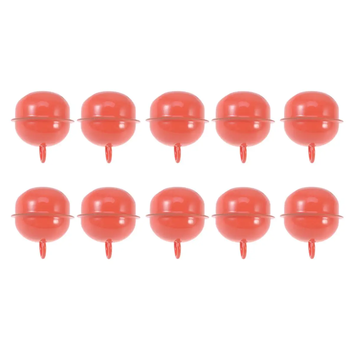 

50 Pcs Bells Small Christmas Ornaments Gold Mini Round White Vintage Decor Jingle Metal Wreath