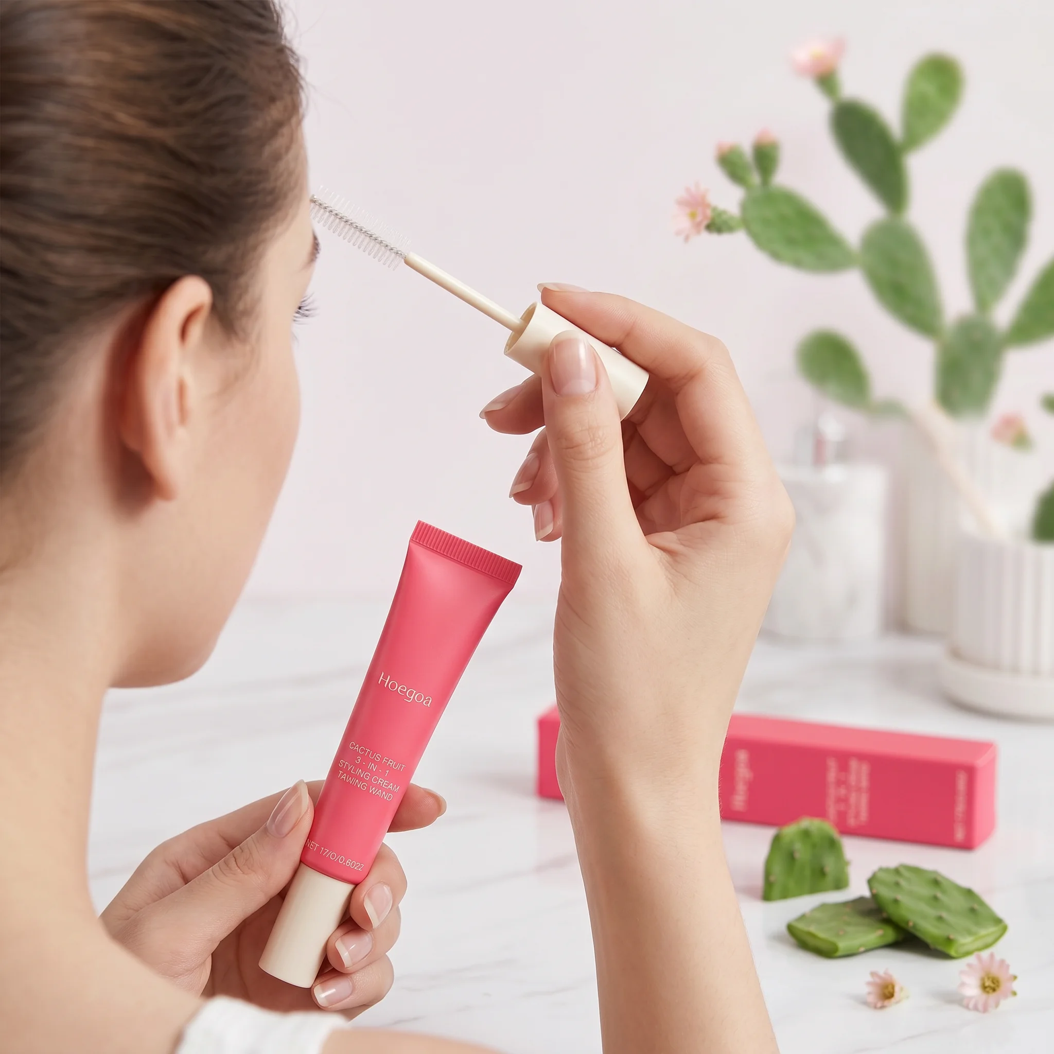 HOEGOA Hair Styling Cream Anti-Frizz Control Fixed Broken Hair Smoothing Shiny Tangle-Free Finishing Long-Lasting Styling Stick