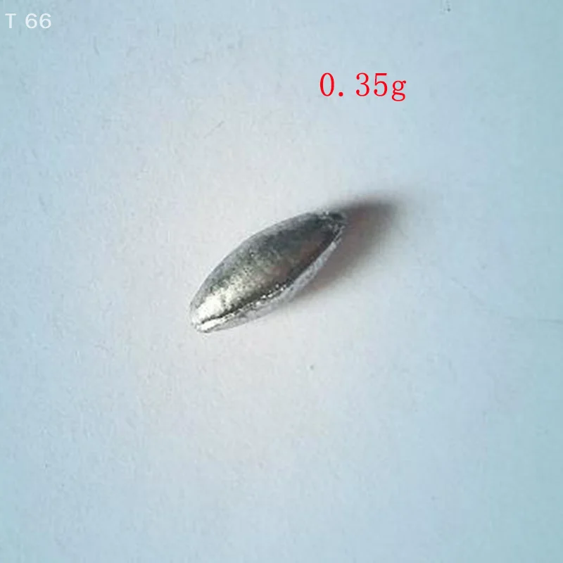 Plomo de pesca con forma de oliva, 100 Uds., peso de pesca, tiro dividido ± 0,35-8g, peso de pesca, aparejos de pesca, accesorios de herramientas
