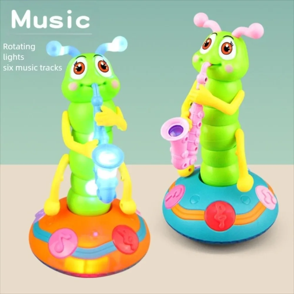 

Пластиковая интерактивная музыкальная игрушка-гусеница с LED-подсветкой, имитирующая танцующую гусеницу, для детей и малышей