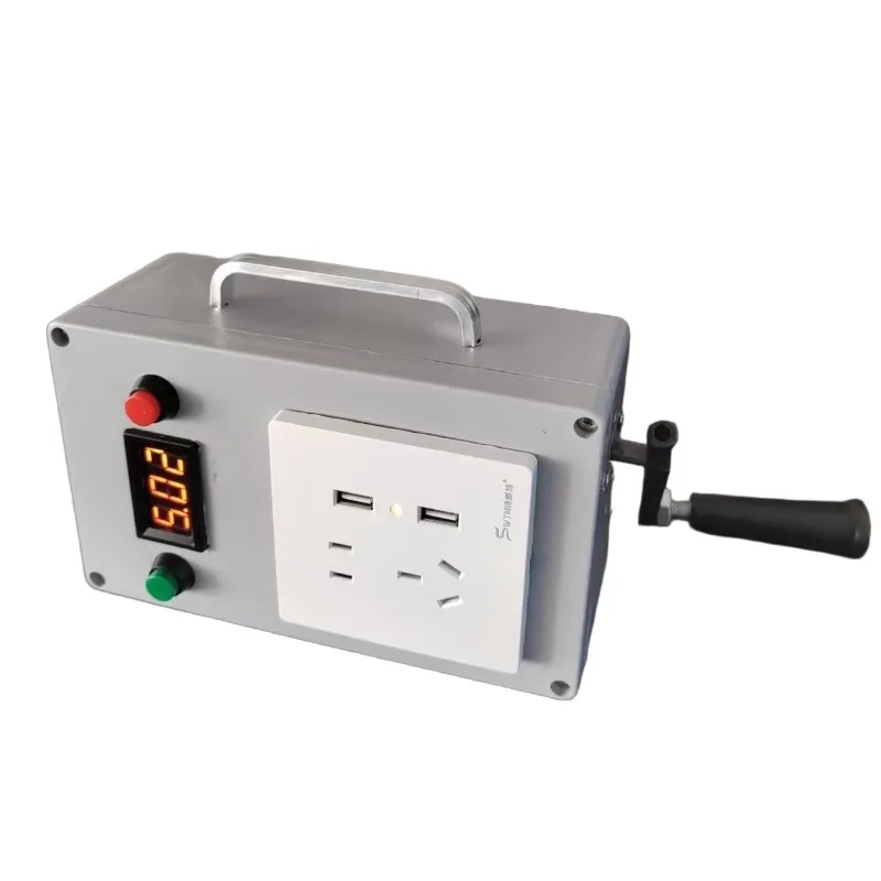 

Ручной генератор, портативный источник питания 220В 150Вт для кемпинга, освещения на открытом воздухе, аварийный аккумулятор