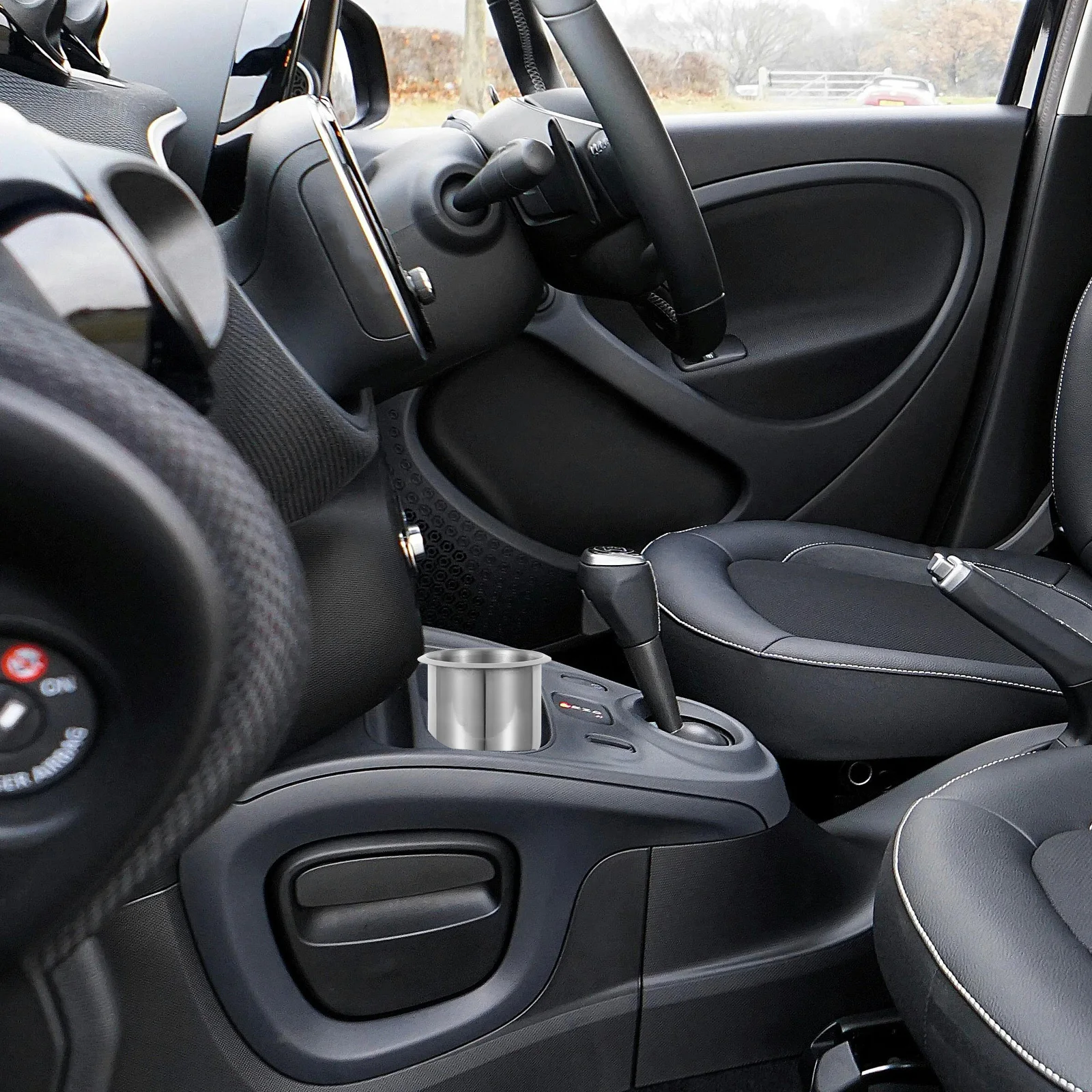 

2Pcs Versatile Stainless Steel Cup Holder Insert for Rv Car Boat Van Easy Install Drop in Organizer for Drinks Phones Keys