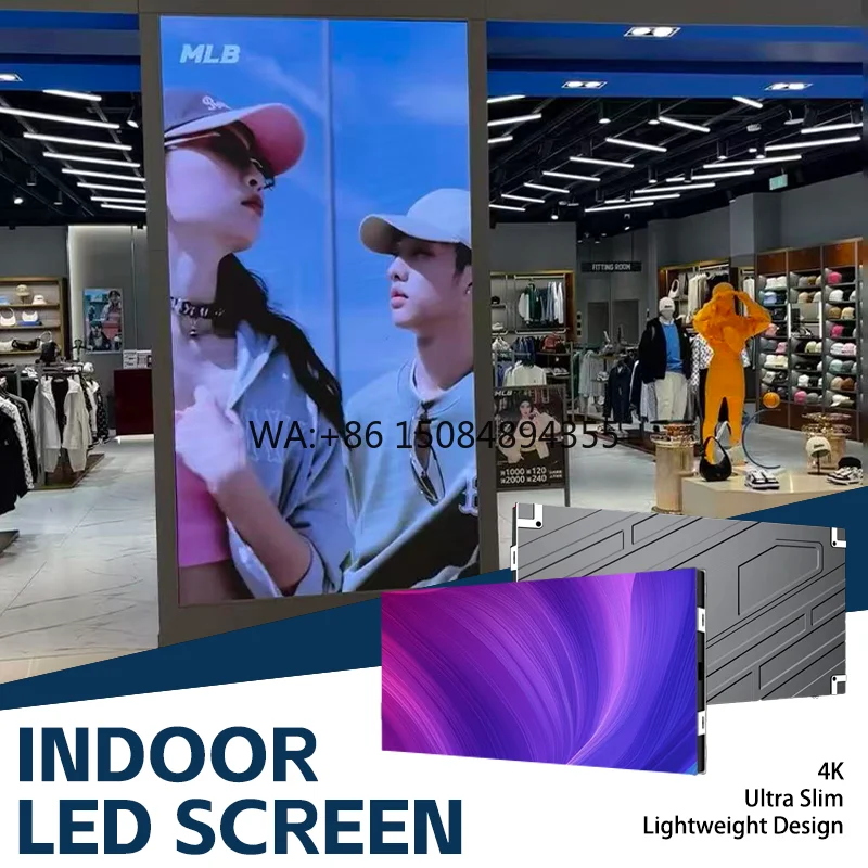 P1.2 P1.5 P1.8 P2 P2.5 Indoor Fine Pitch LED Module 4K Video Wall for Exhibition Conference